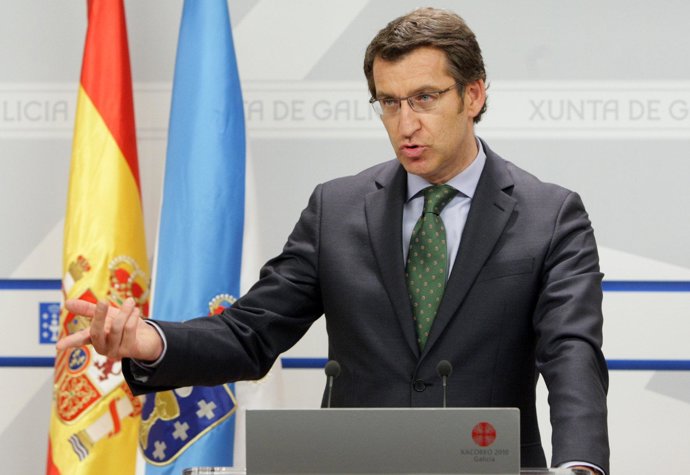 El presidente de la Xunta, Alberto Núñez Feijóo