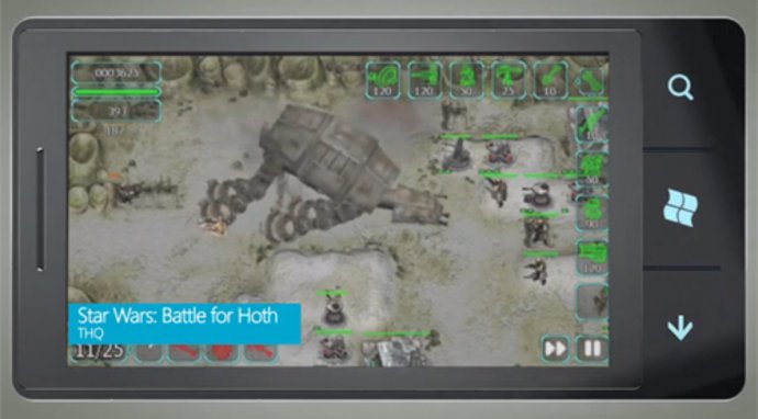 Star wars para Xbox Live en Windows Phone 7