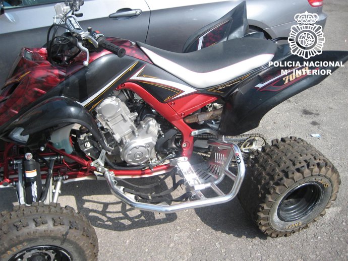 Uno de los vehículos recuperados