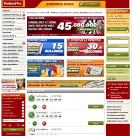 Página web 'www.ventura24.es'.