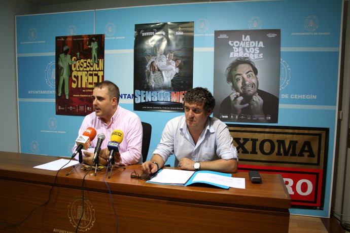 Francisco Abril (izquierda) y Nacho Vilar presentan la IV Begastri Escénica