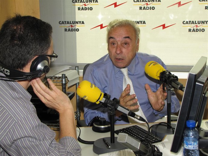 El presidente de la Bolsa de Barcelona, Joan Hortalà, en una entrevista en Catal