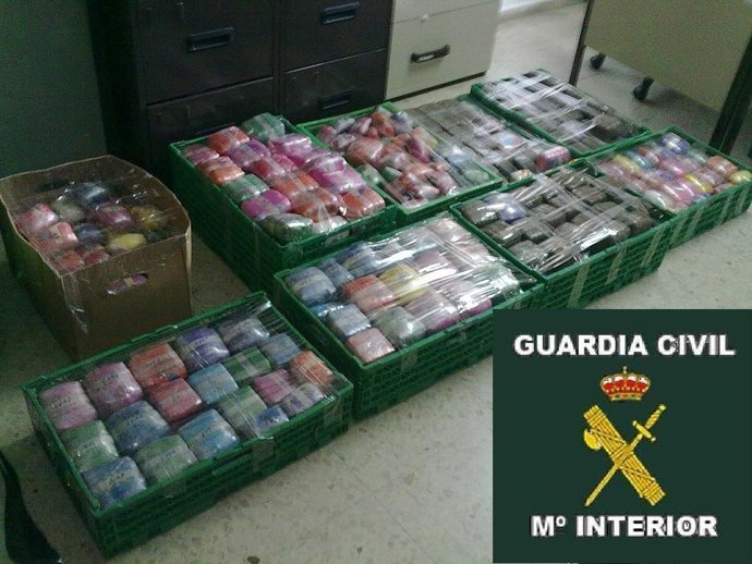 Mercancía incautada por la Guardia Civil