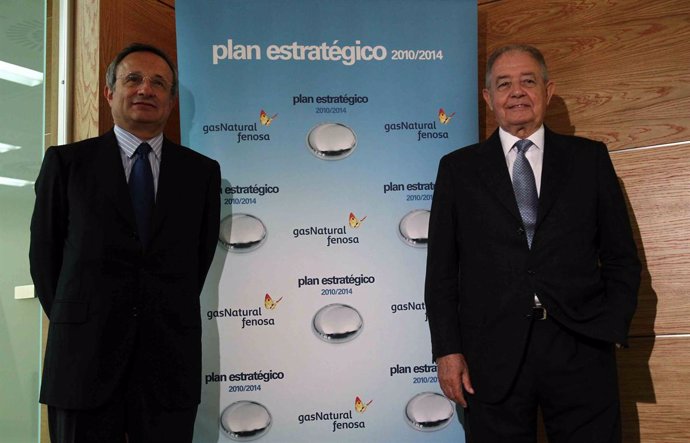 Rafael Villaseca y Salvador Gabarró, consejero delegado y presidente de Gas Natu