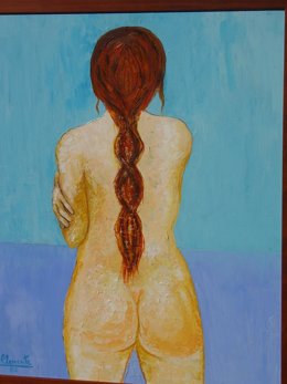 Una de las obras de Clemente Martín.