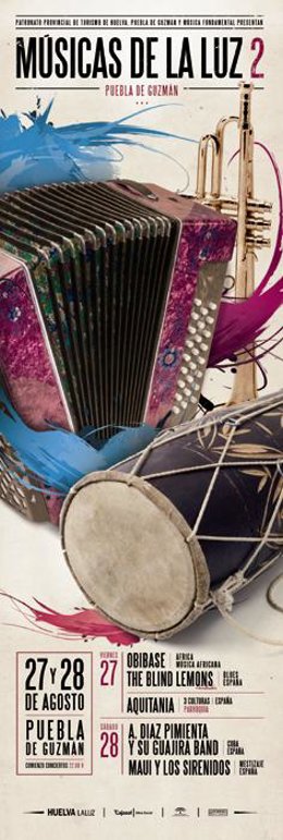 Cartel del festival 'Músicas de la luz'