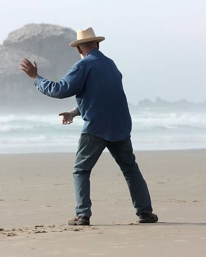 Tai Chi en la playa