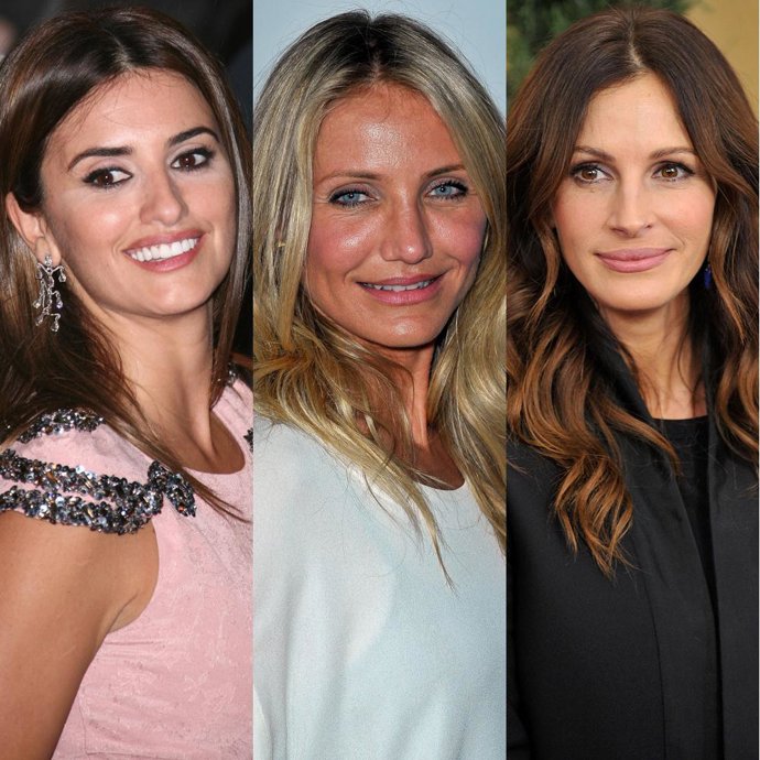 Penélope Cruz, Cameron Díaz y Julia Roberts
