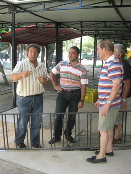 El concejal de Fiestas ha visitado esta mañana la zona para comprobar la marcha 