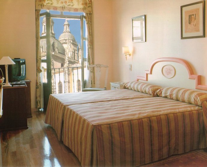 Habitación de un hotel en Segovia.