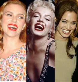 Montaje de Scarlett Johansson, Marilyn Monroe y Angelina Jolie