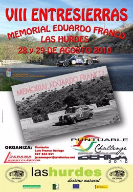 Cartel del encuentro de vehículos clásicos en la comarca de Hervás