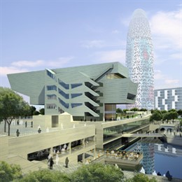 Recreación del futuro edificio del Dhub