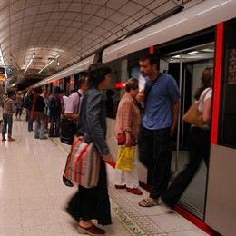 Estación de metro en Bilbao
