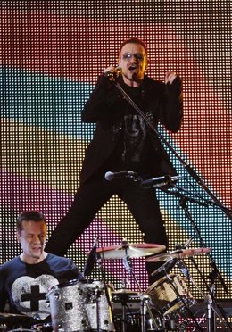 Bono, líder del grupo musical U2
