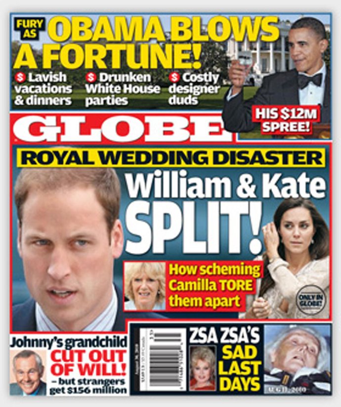 Portada de la revista estadounidense 'Globe'