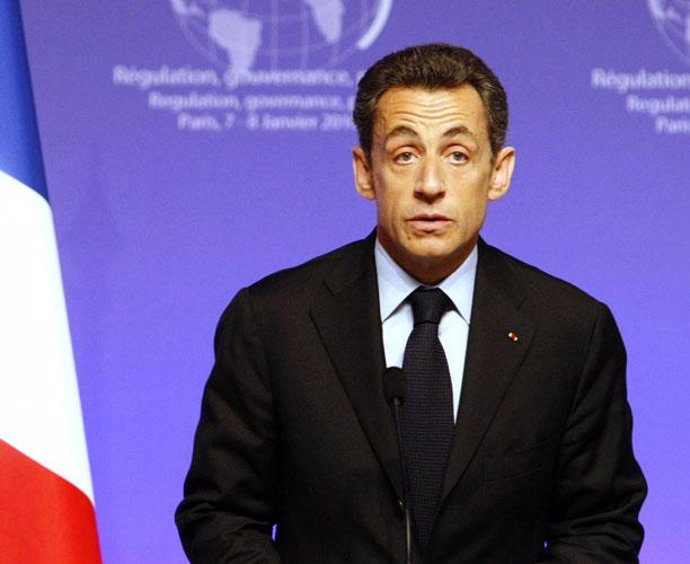Sarkozy en RDP en París tras un encuentro sobre capitalismo