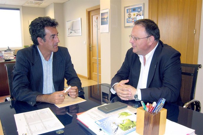 Martín y Blanco en la reunión. 