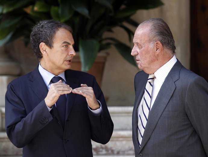 El rey recibe a Zapatero