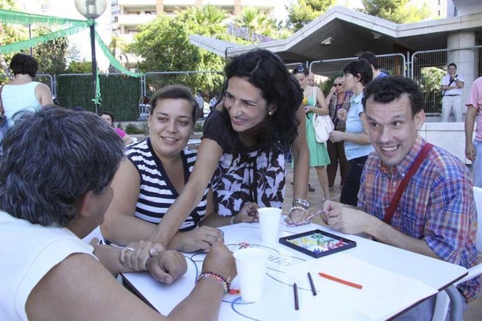 Angélica Such durante su visita a Benidorm