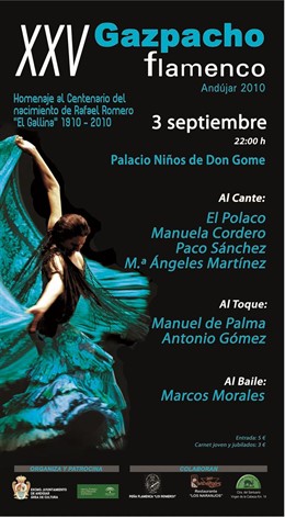Cartel del XXV Gazpacho Flamenco