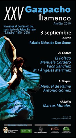 Cartel del XXV Gazpacho Flamenco