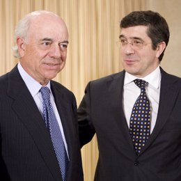 El lehendakari Patxi López con Fransico González, presidente del BBVA