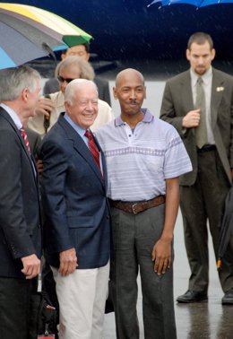 ex presidente de Estados Unidos Jimmy Carter consigue  la excarcelación del ciud