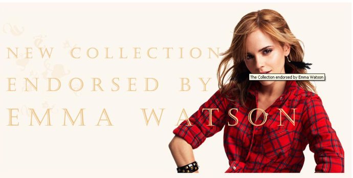 La actriz Emma Watson, protagonista de la campaña de People Tree