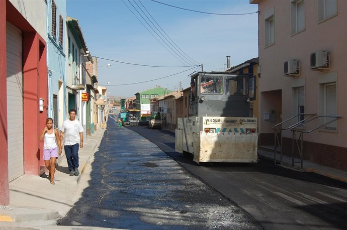Asfaltado de la calle Magdalena