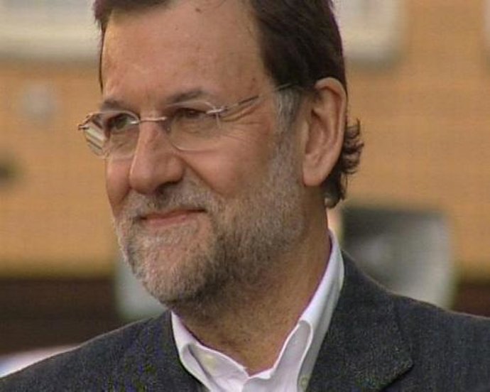 Primer plano del líder del PP, Mariano Rajoy