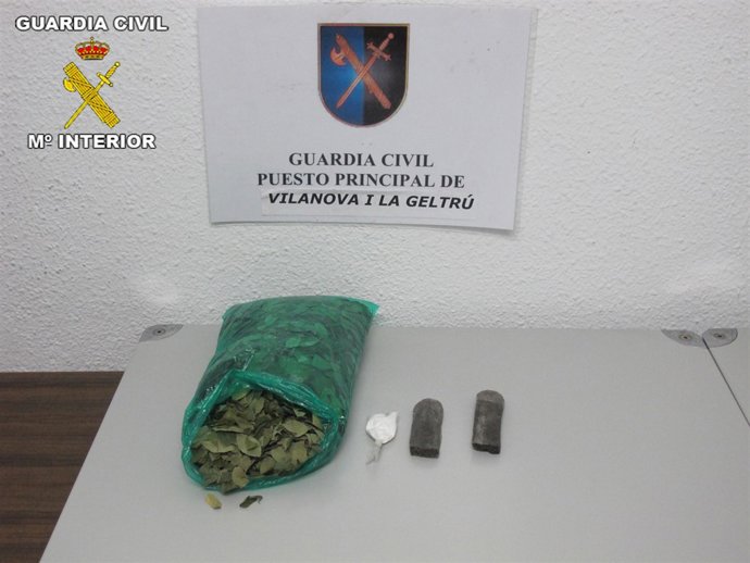 Substancias aprehendidas en Vilanova i la Geltrú
