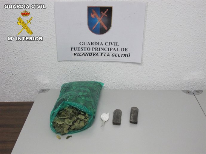 Substancias aprehendidas en Vilanova i la Geltrú