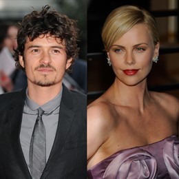 Montaje Orlando Bloom Charlize Theron