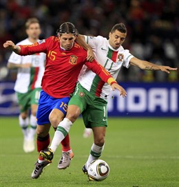 El centrocampista portugués del Atlético de Madrid, Simao Sabrosa