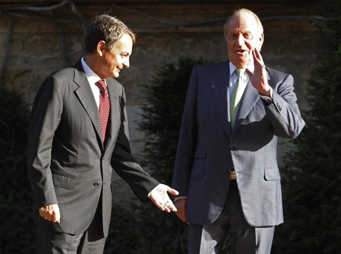 Reunión entre Zapatero y en Rey en Palacio de Marivent