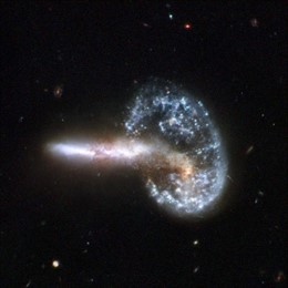 choque de galaxias en el universo