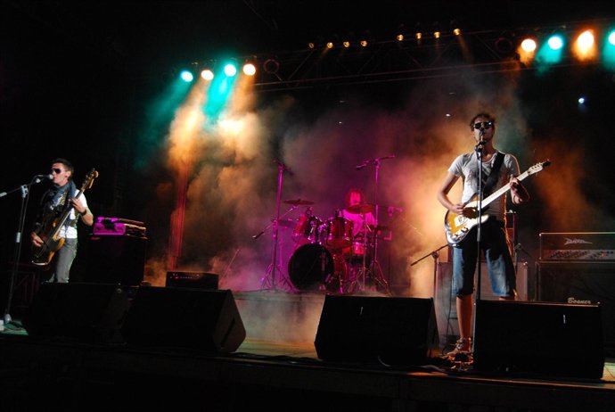 El grupo New Passenger, durante su actuación en el Onda Rock 2010