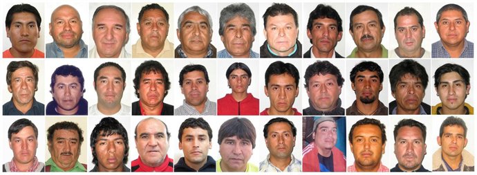 Mineros atrapados en una mina de Chile