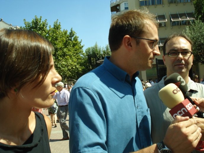 Joan Herrera en la Fiesta Mayor de Vilafranca del Penedès