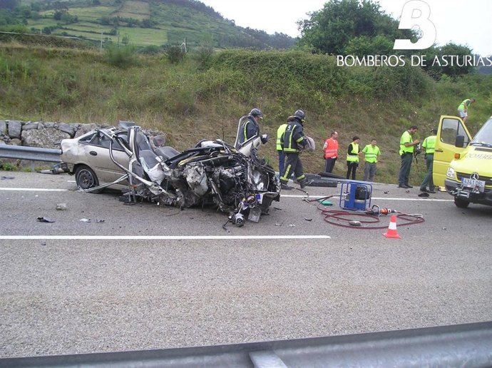 Accidente de tráfico en Sariego