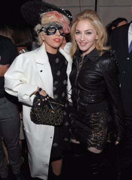 Lady Gaga y Madonna en la presentación de la colección de primavera de Marc Jaco