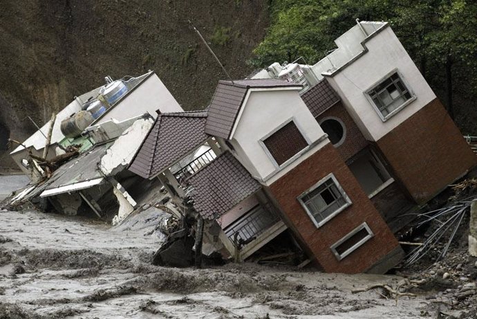 Inundaciones en Taiwan