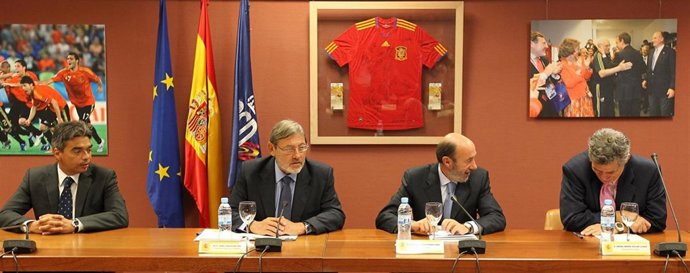 Lissavetzky, Rubalcaba y Villar 