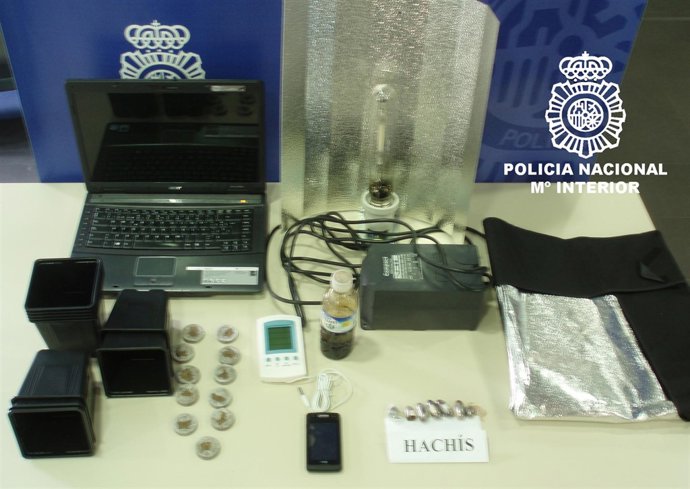 Material incautado por la Policía