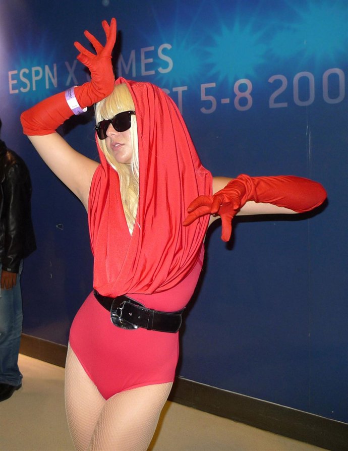 La cantante Lady Gaga en uno de sus conciertos en Los Angeles