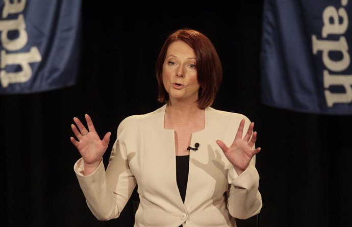La primera ministra de Australia, Julia Gillard