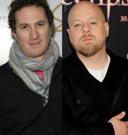 Montaje de los directores de cine Darren Aronofsky y David Slade