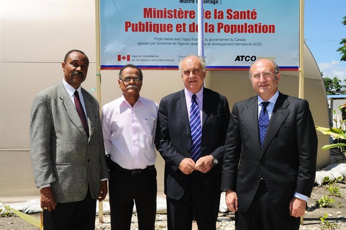 Blasco durante la visita