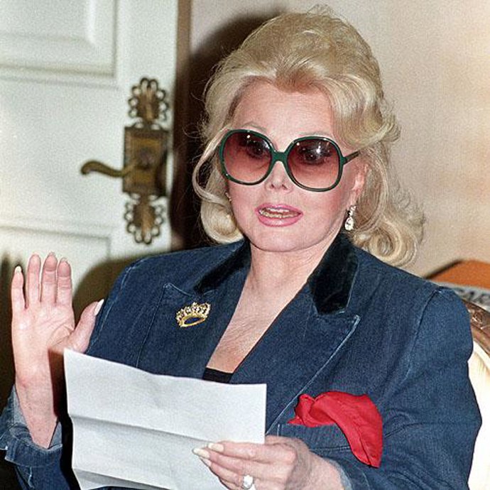 La actriz de origen húngao Zsa Zsa Gabor